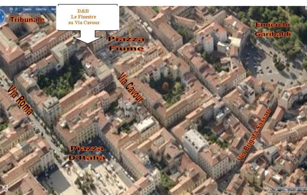 ساساري B&B Le Finestre Su Via Cavour المظهر الخارجي الصورة